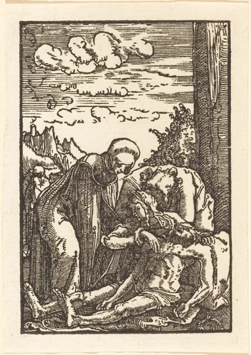 The Lamentation of Christ by Albrecht Altdorfer, print, 1513