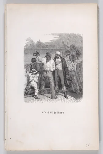 The Fifth of May, from "The Complete Works of Béranger" by J. J. Grandville, print, 1836