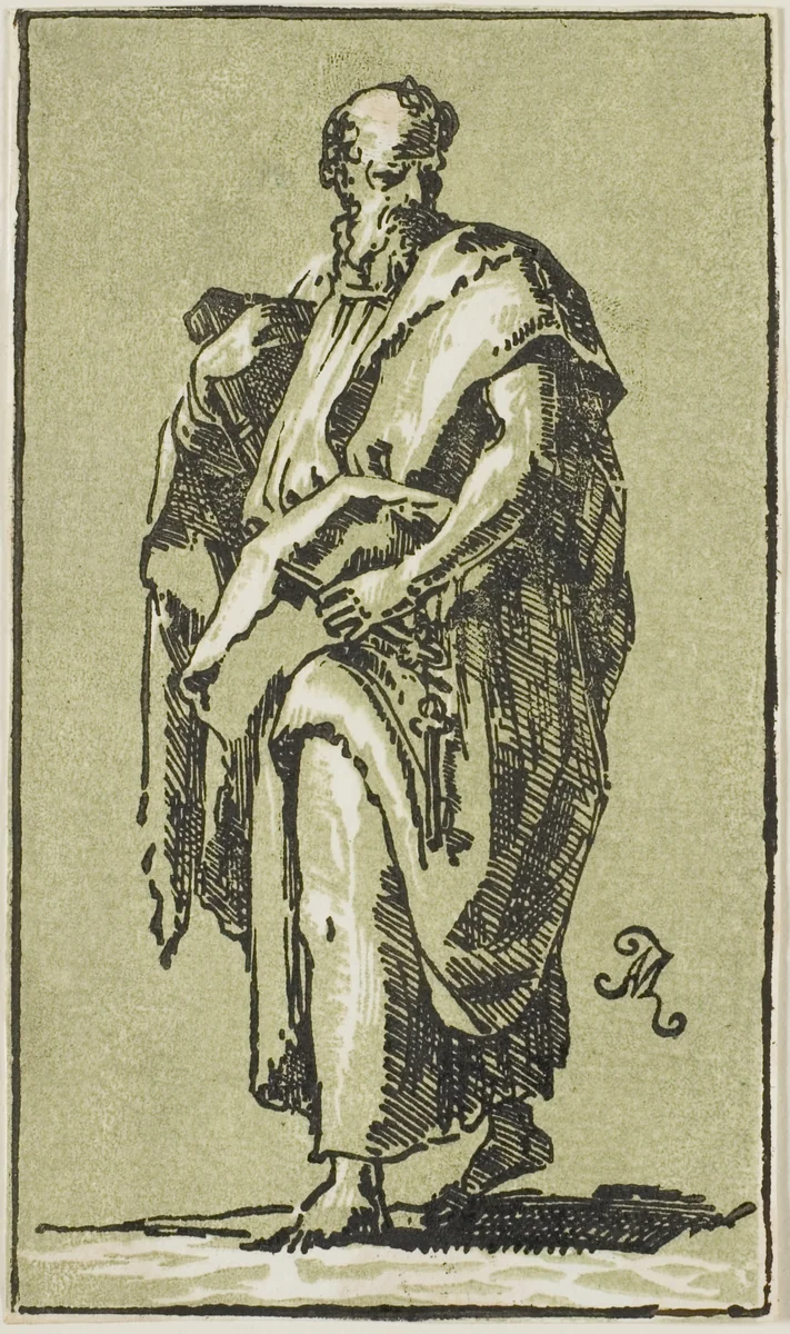 St. Peter by Anton Maria Zanetti, print, 1700-1767