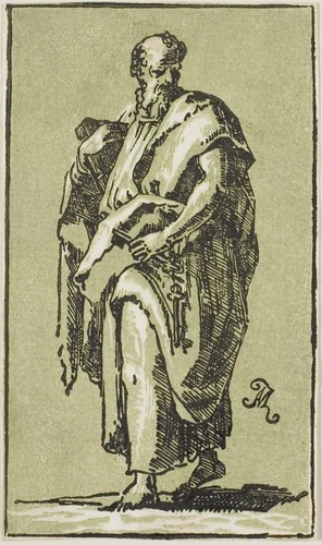 St. Peter by Anton Maria Zanetti, print, 1700-1767