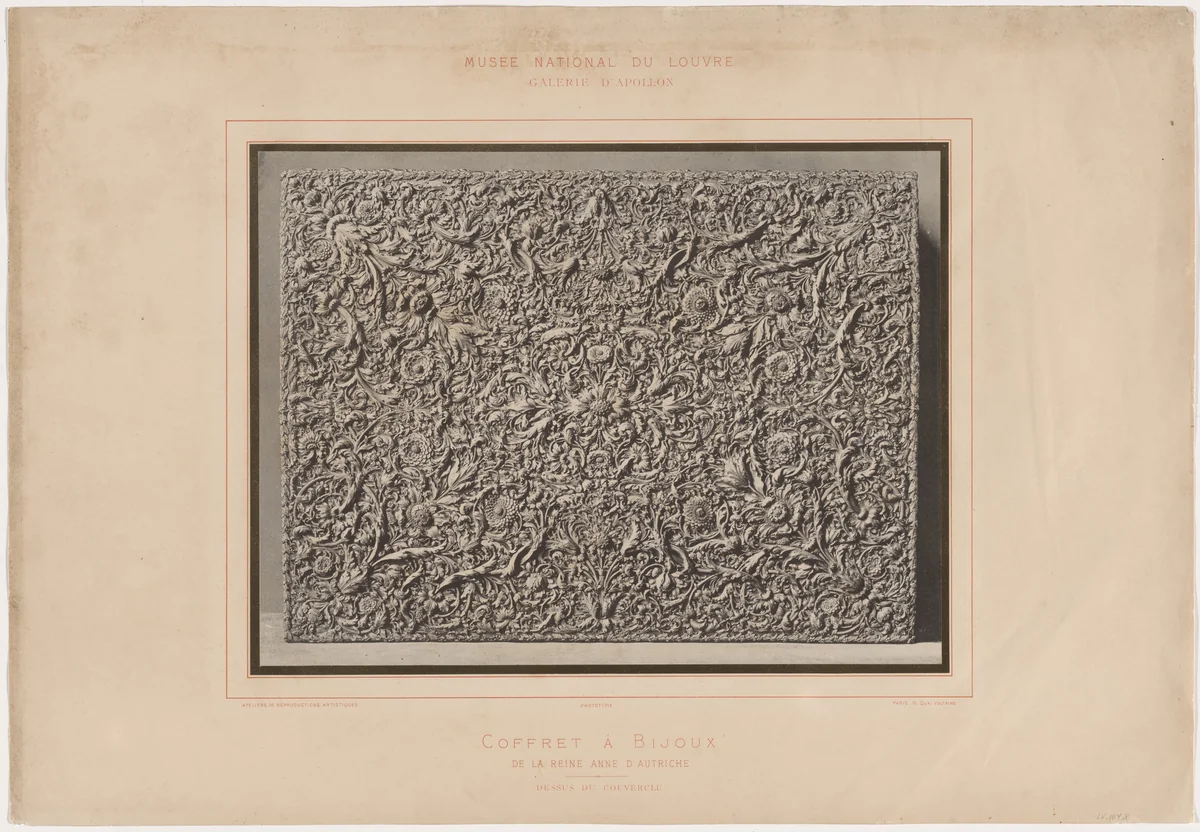 Jewelry Box of Queen Anne of Austria by Léon Vidal, photograph, 1878