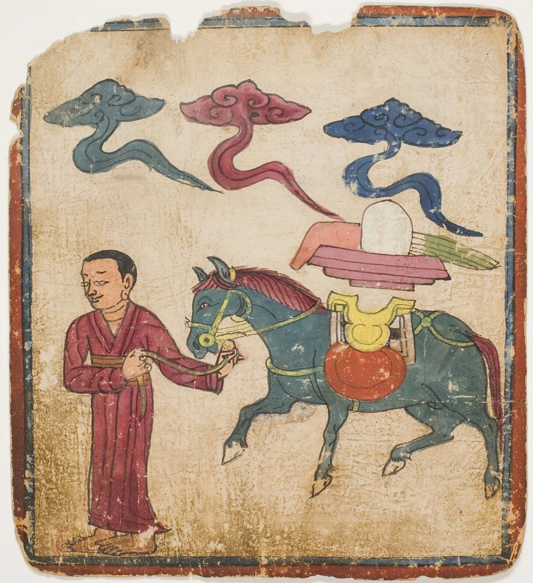Image from a Set of Initiation Cards (Tsakali) by Southern Tibet, drawing, 1301-1500