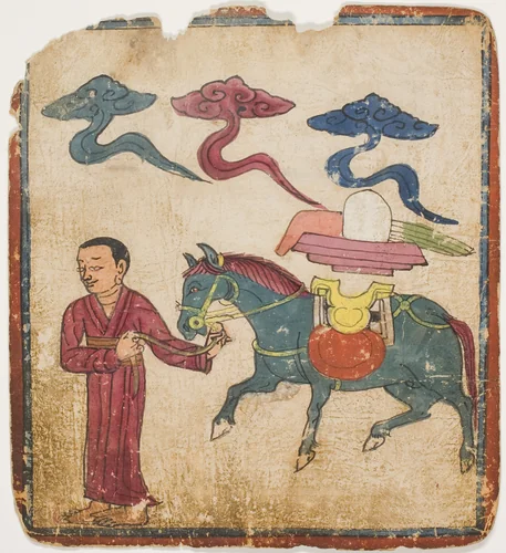 Image from a Set of Initiation Cards (Tsakali) by Southern Tibet, drawing, 1301-1500