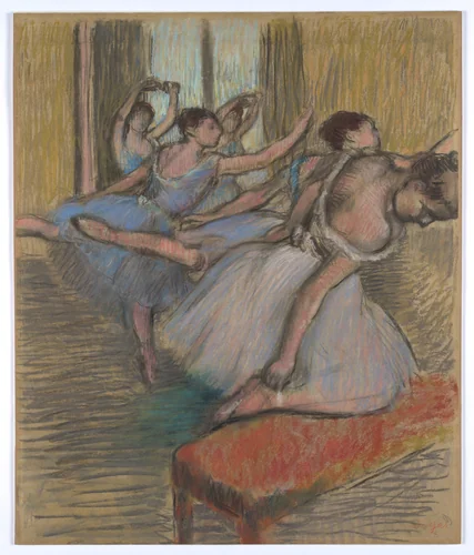 The Dancers by Edgar Degas, drawing, 1854-1917