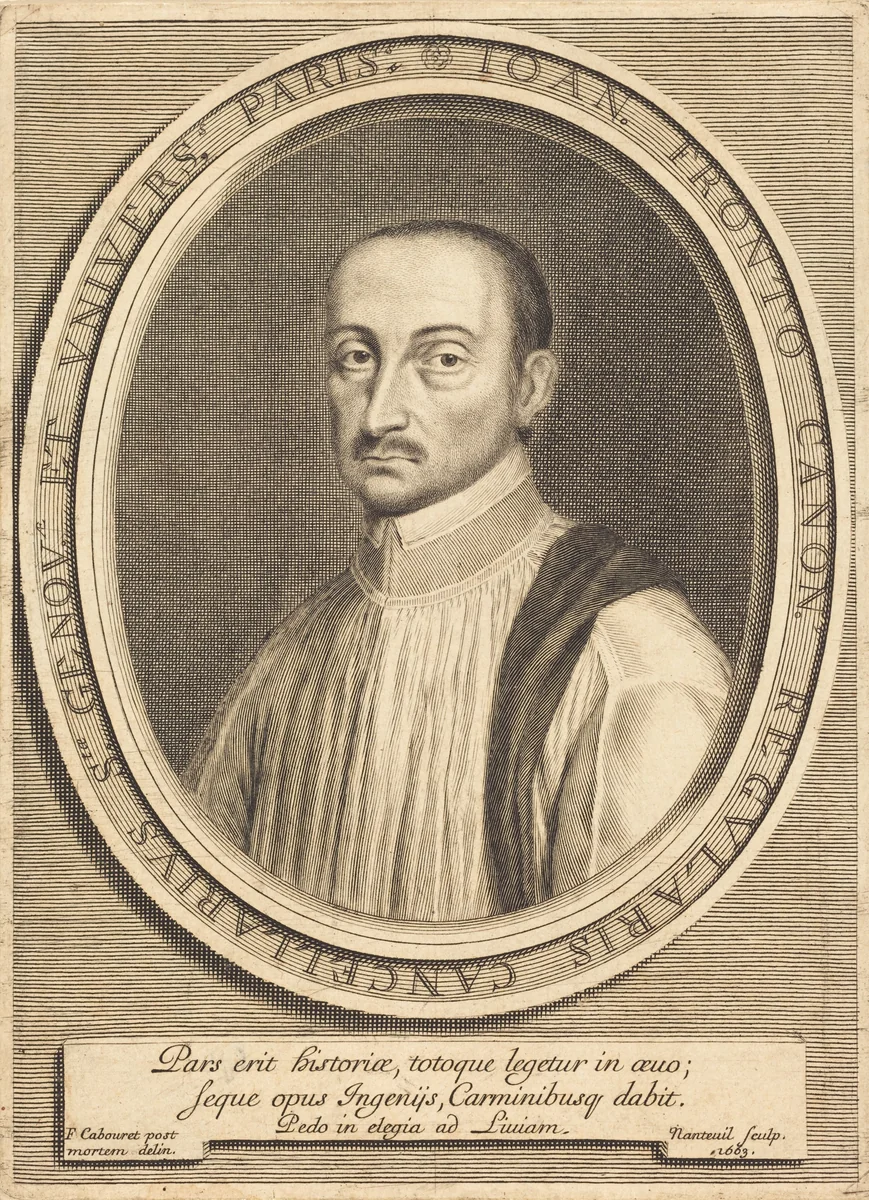 Jean Fronteau by Robert Nanteuil, print, 1663