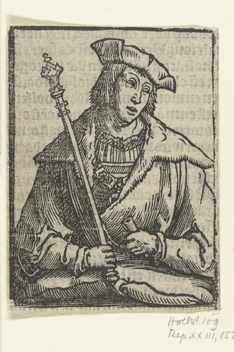 Portret van Karel V by Unknown, print, 1517