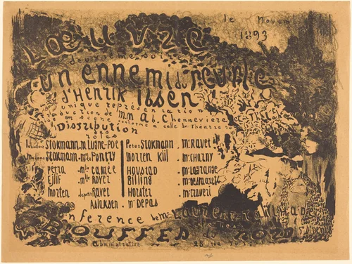 Un Ennemi du peuple by Edouard Vuillard, print, 1893