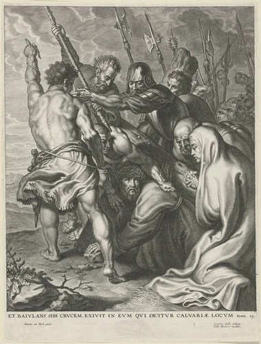 Kruisdraging by Unknown, print, 1586-1650