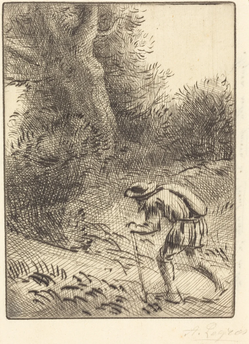 Little Wandering Jew (Le petit juif errant) by Alphonse Legros, print, 1837-1911