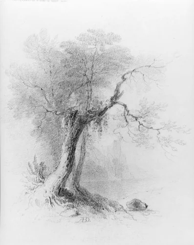 Landscape (from McGuire Scrapbook) by Asher Brown Durand, artwork, 1796-1886