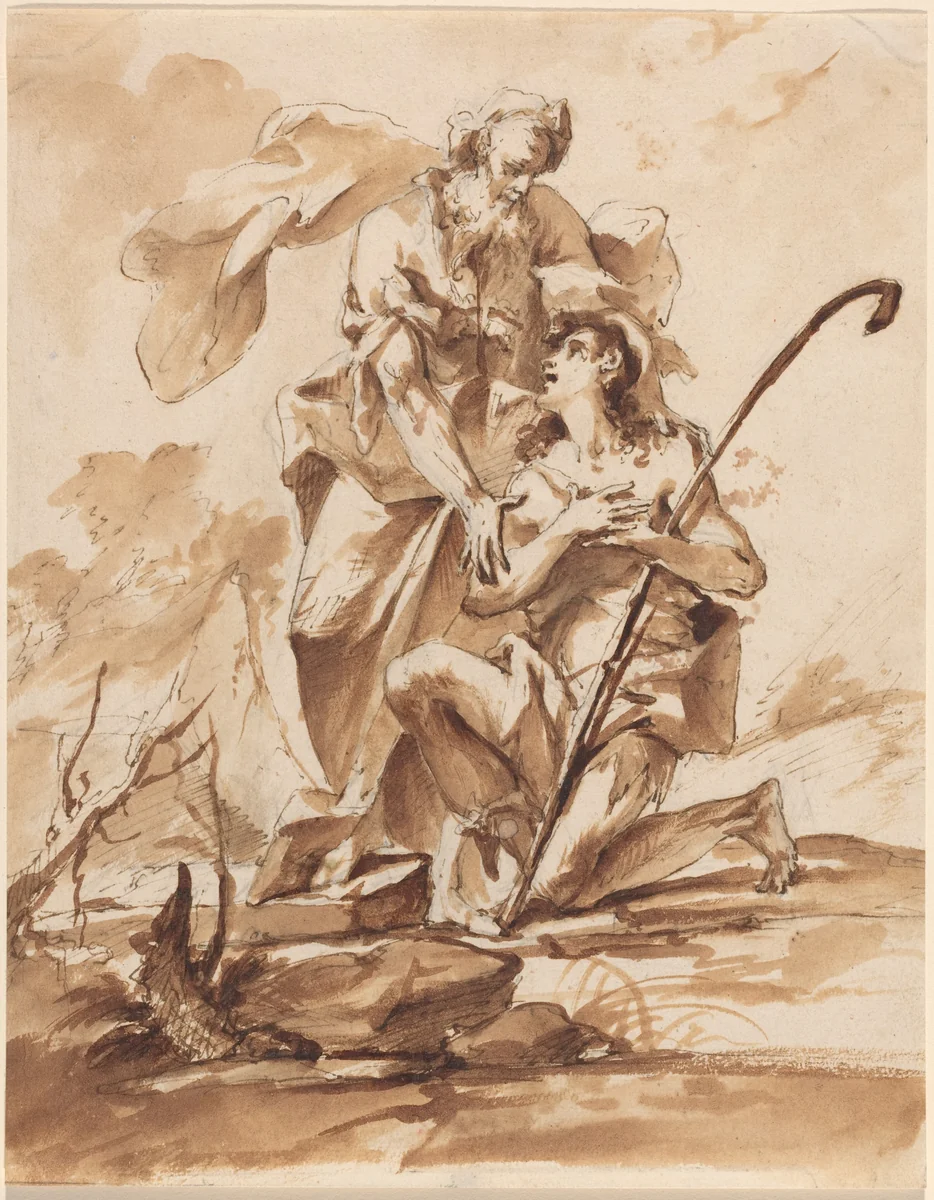 Return of the Prodigal Son by Bohemian, drawing, 1720