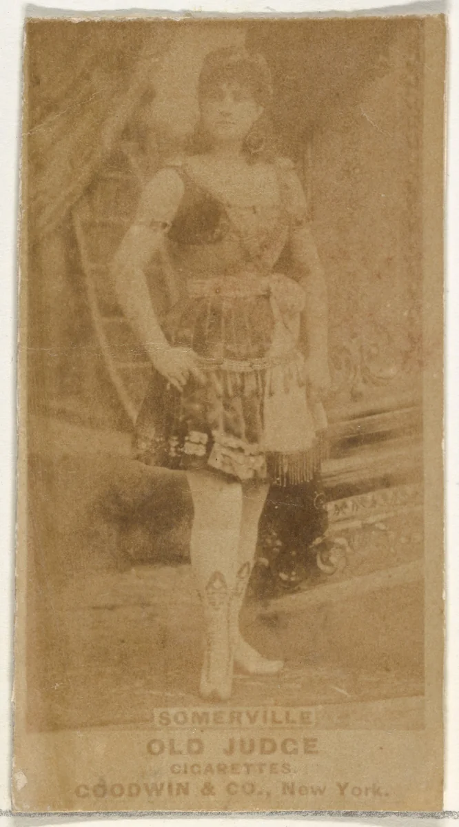 Annie Somerville, from the Actors and Actresses series (N171) for Old Judge Cigarettes by Goodwin & Company, photograph, 1886-1890