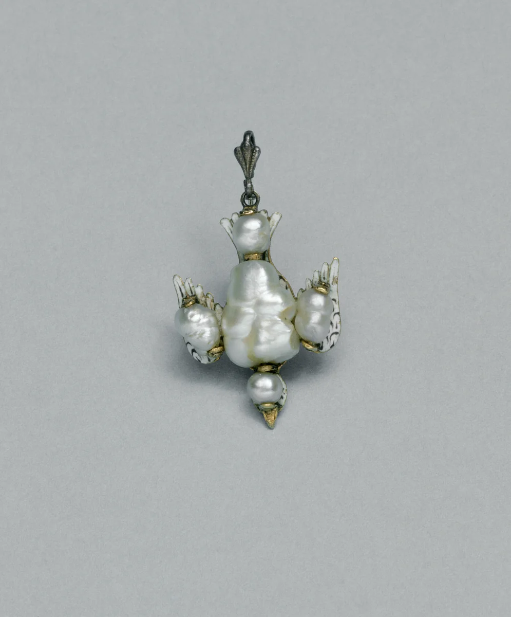 Pendant Shaped as a Dove by French or Flemish, metalwork, 1600-1699