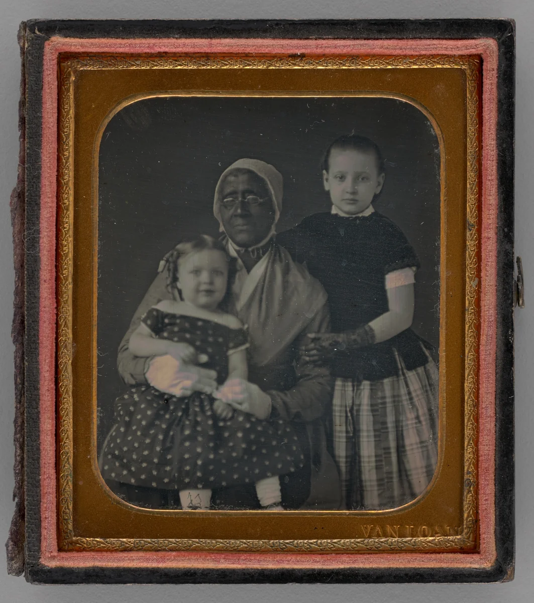 Untitled (Portrait of a Woman with Two Children) by Samuel Van Loan, other, 1850-1860
