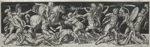 Combats and Triumphs by Etienne Delaune, print, 1560-1569