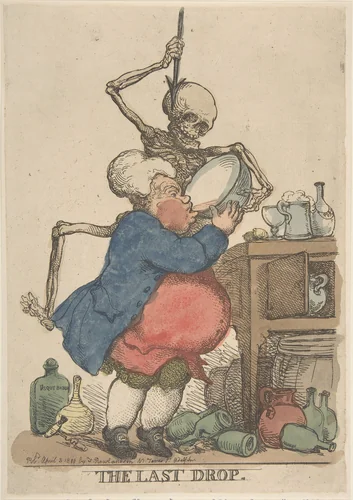 The Last Drop by Thomas Rowlandson, print, 1801