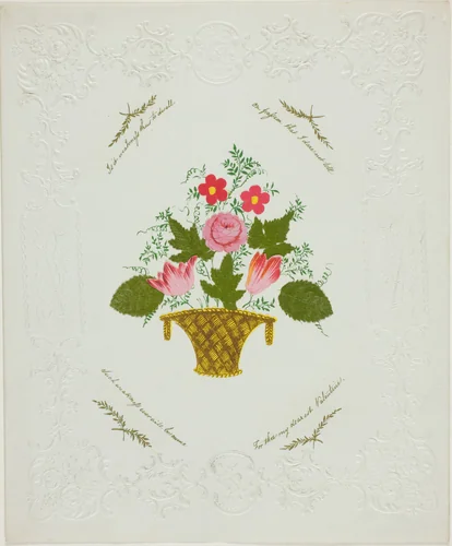 Is it Weakness thus to Dwell (valentine) by George Kershaw, print, 1835-1845