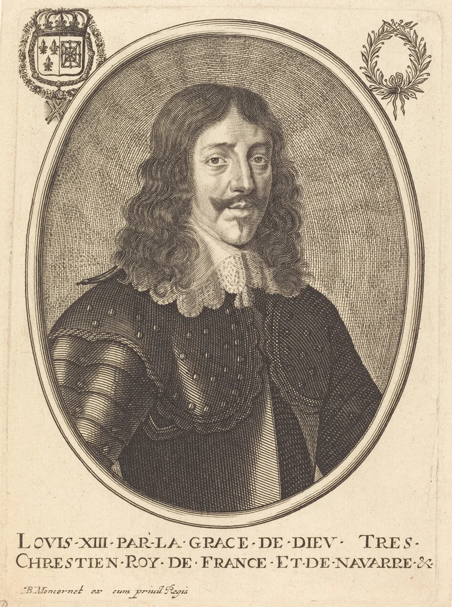 Louis XIII, King of France by Balthasar Moncornet, print, 1600-1668