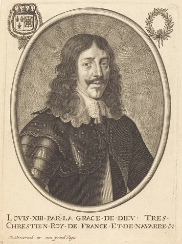 Louis XIII, King of France by Balthasar Moncornet, print, 1600-1668