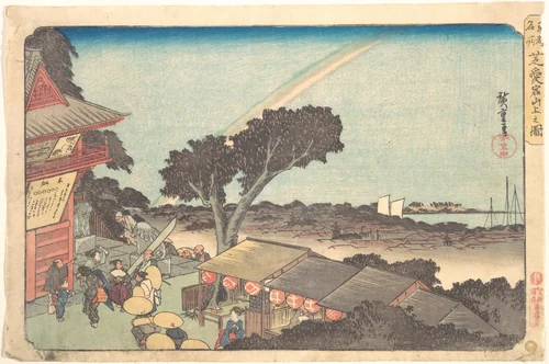 Shiba Atago Sanjo no Zu by Utagawa Hiroshige (歌川広重), print, 1831-1836