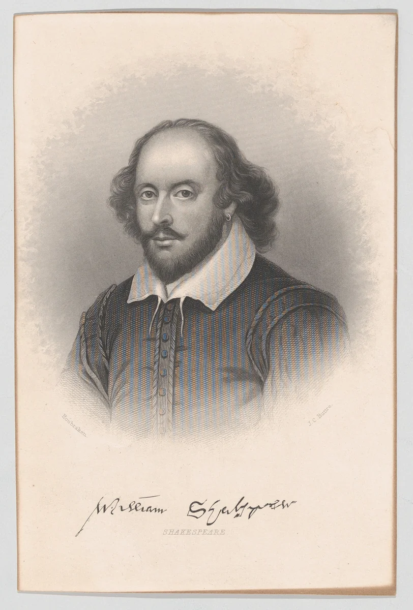 William Shakespeare by John Chester Buttre, print, 1856