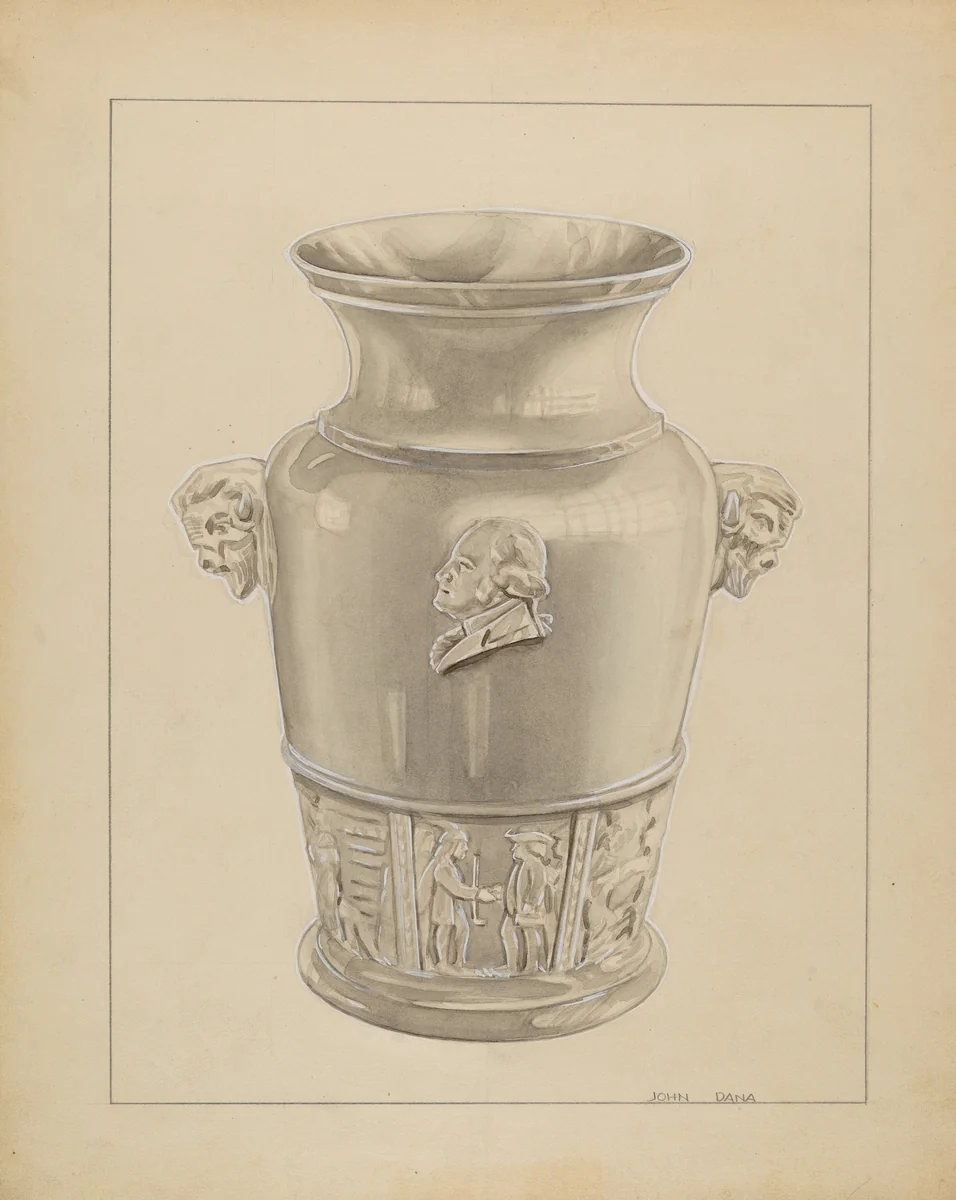Vase by John Dana, index of american design, 1936