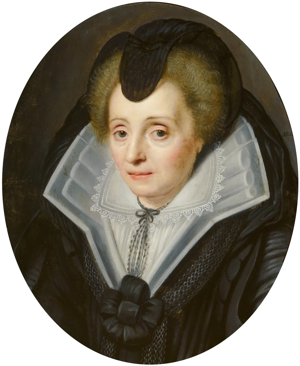 Portrait of Louise de Coligny (1555-1620) by Michiel Jansz. van Mierevelt, painting