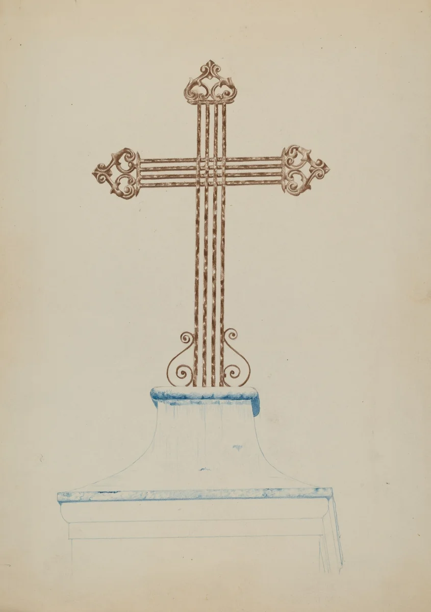 Cross by Ray Price, index of american design, 1935-1942