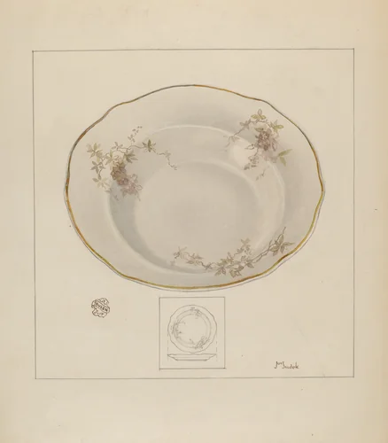 Dinner Platter by Joseph Sudek, index of american design, 1937
