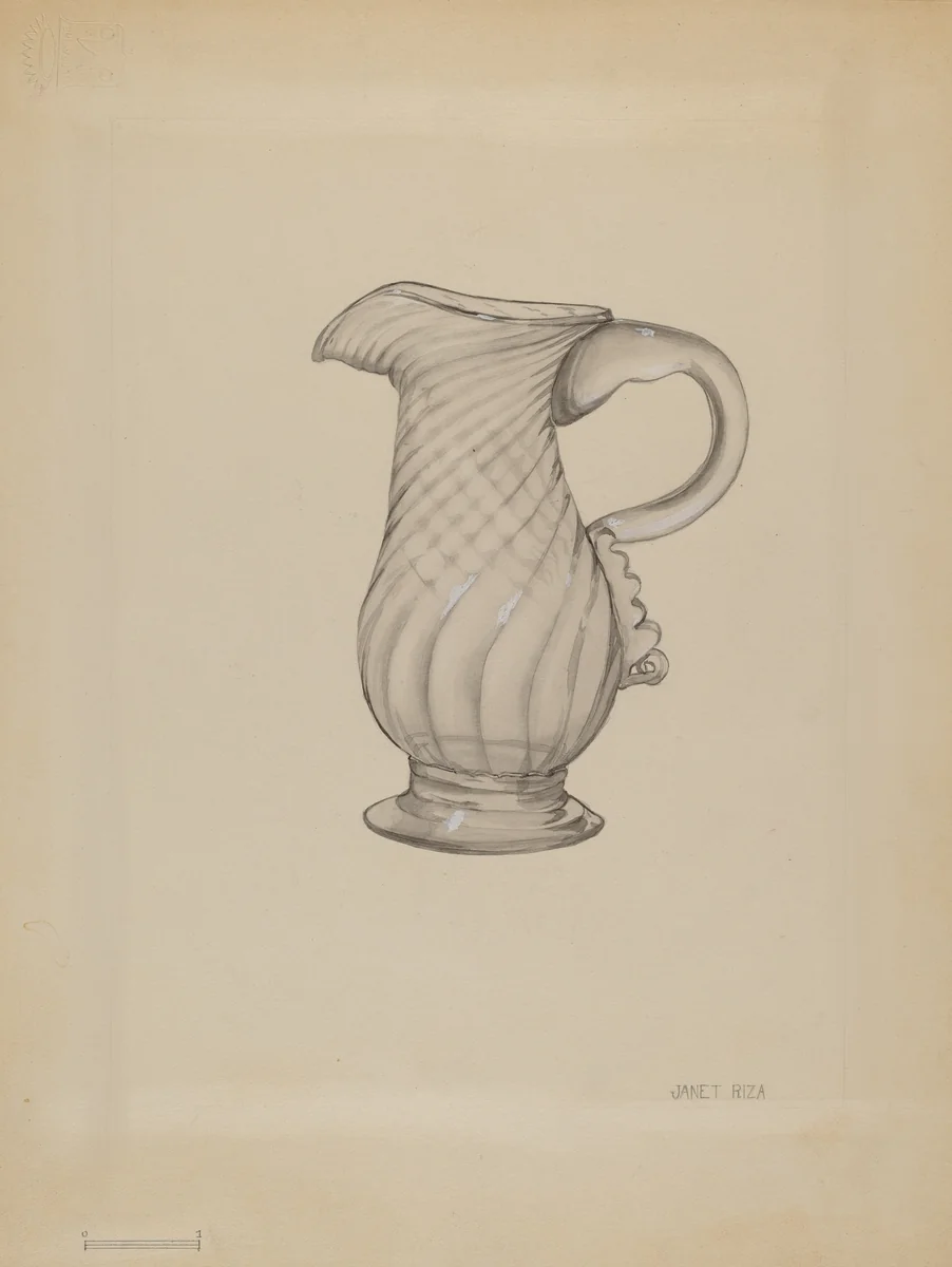 Cream Pitcher by Janet Riza, index of american design, 1936