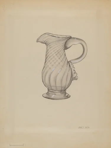 Cream Pitcher by Janet Riza, index of american design, 1936