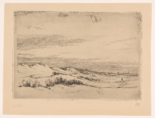 Duinlandschap bij Zandvoort by Carel Nicolaas Storm van 's-Gravesande, print, 1880