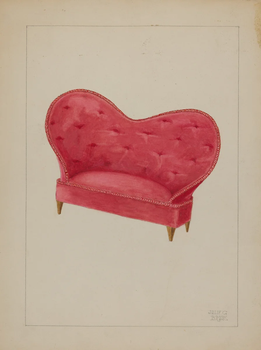 Doll Sofa by Julie C. Brush, index of american design, 1936