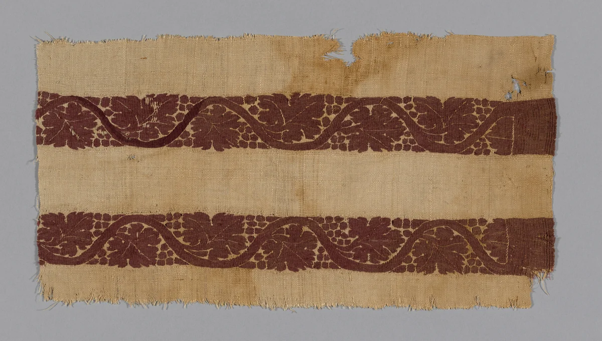 Border by Coptic Egypt, textile, -30-641