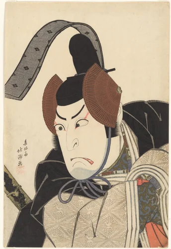 The Kabuki Actor Nakamura Utaemon III (Shikan) as Ishikawa Goemon by Shunkōsai Hokushū (春好斎北洲), print, 1822