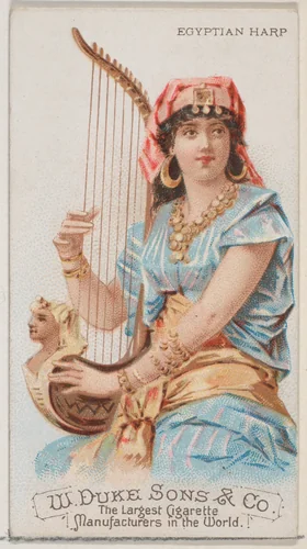 Egyptian Harp, from the Musical Instruments series (N82) for Duke brand cigarettes by W. Duke, Sons & Co., print, 1888