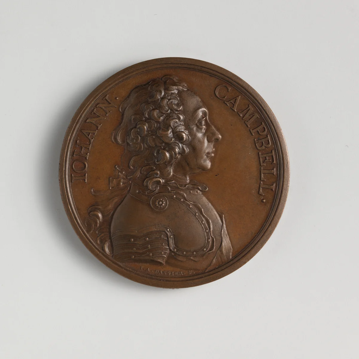John Campbell, 2nd Duke of Argyle, 1st Duke of Greenwich (1680–1743) by Jacques-Antoine Dassier, metalwork, 1743