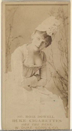 Card Number 237, Rose Dowell, from the Actors and Actresses series (N145-7) issued by Duke Sons & Co. to promote Duke Cigarettes by W. Duke, Sons & Co., photograph, 1880-1889