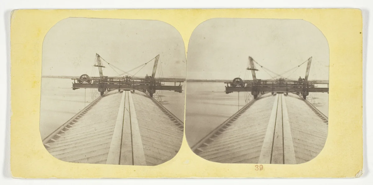 Victoria Bridge by William Notman, photograph, 1859