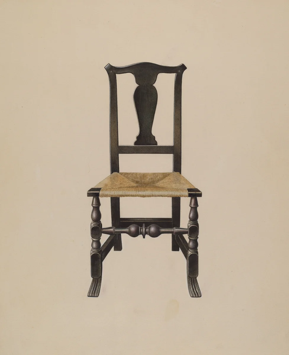Chair by John Sullivan, index of american design, 1937