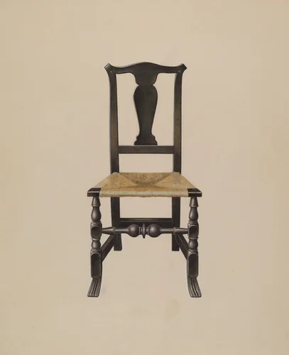 Chair by John Sullivan, index of american design, 1937