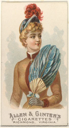 Plate 47, from the Fans of the Period series (N7) for Allen & Ginter Cigarettes Brands by Allen & Ginter, print, 1889