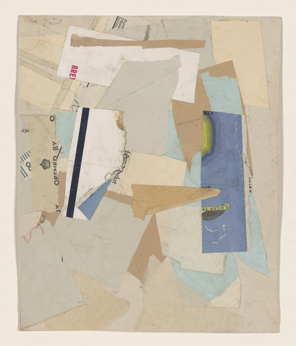 Untitled (OPENED BY) by Kurt Schwitters, drawing, 1946