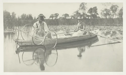 Setting the Bow-Net by Peter Henry Emerson, photograph, 1886