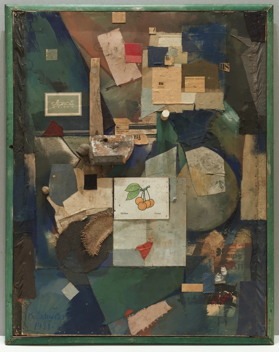 Merz Picture 32 A. The Cherry Picture (Merzbild 32 A. Das Kirschbild) by Kurt Schwitters, drawing, 1921