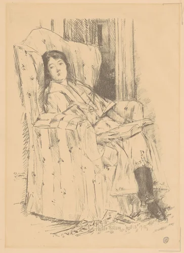 Deshabille by Childe Hassam, print, 1918