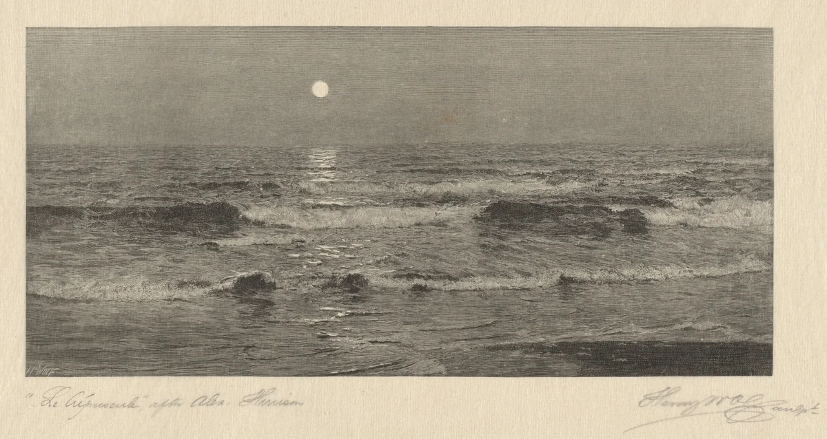 Le Crépuscule by Henry Wolf, print, 1891