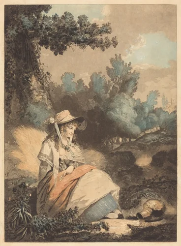 Pauvre Annette by Philibert Louis Debucourt, print, 1795
