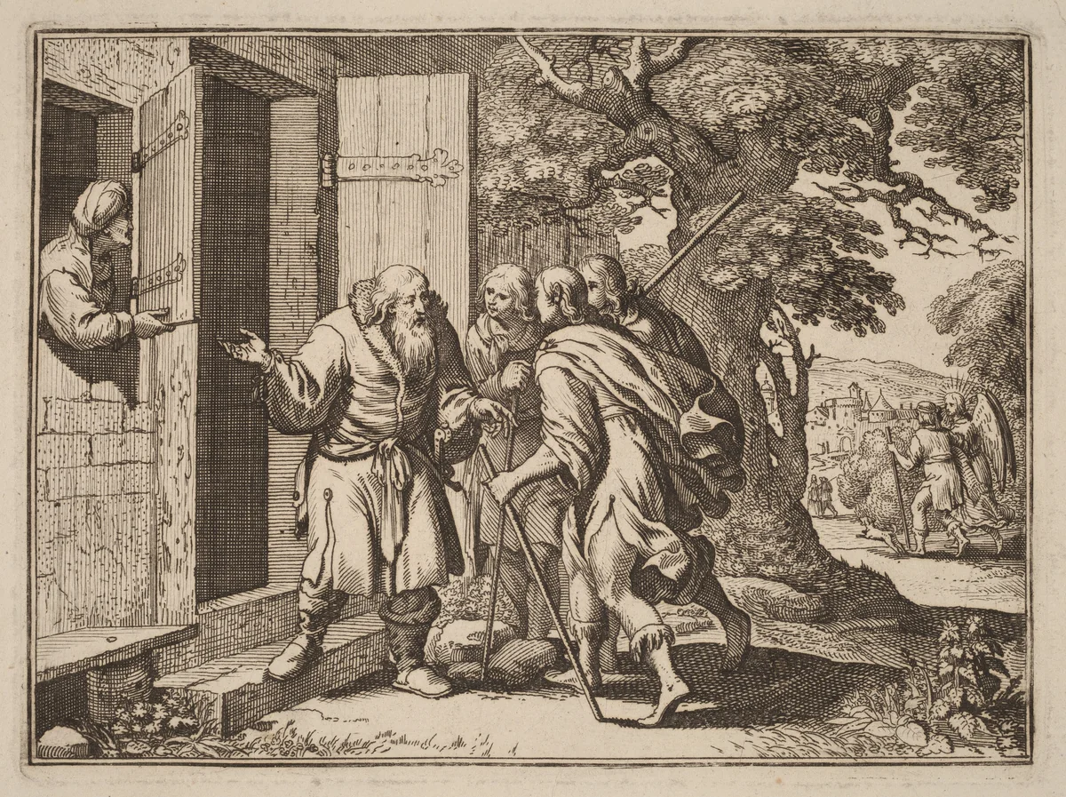 Lodging of the Travelers by Conrad Meyer, portfolio, 1618-1689