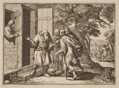 Lodging of the Travelers by Conrad Meyer, portfolio, 1618-1689
